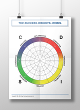 Success Insights Wheel Poster with Graphs - Laminated (24" x 36")